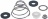 Set of seals for motor shaft OES mini