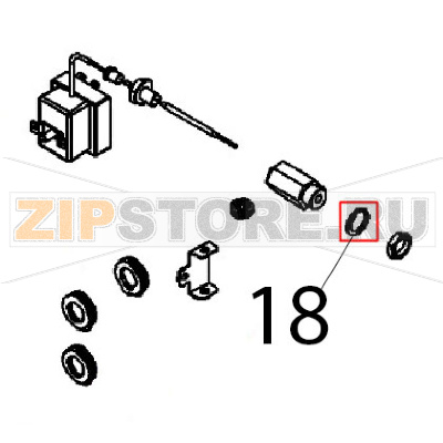 Anello tenuta Ø: 22, Ø: 16.2=1.5 CU Angelo Po FX82E2T Anello tenuta Ø: 22, Ø: 16.2=1.5 CU Angelo Po FX82E2TЗапчасть на деталировке под номером: 18