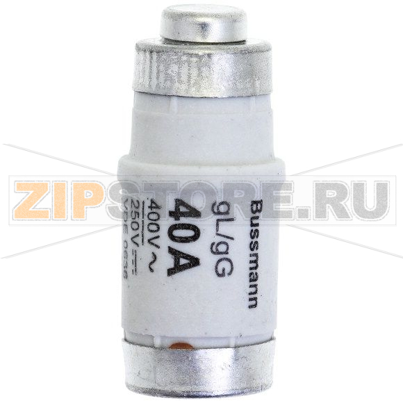 Предохранитель, 40 A, AC 400 В, 50 кА, D02, gL/gG, IEC с задержкой Eaton FUSE-D02 40A T GL/GG 400V 