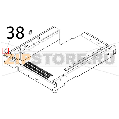 Angolare rinforzo posteriore basamento Tecnoeka KF 1010 EV UD Angolare rinforzo posteriore basamento Tecnoeka KF 1010 EV UDЗапчасть на деталировке под номером: 38