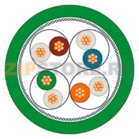 SIMATIC NET INDUSTRIAL ETHERNET TP КОРД RJ45/RJ45, КАТЕГОРИИ 6, TP КАБЕЛЬ 4X2, ПРЕДСОБРАННЫЙ С 2-МЯ RJ45 РАЗЪЁМАМИ, L = 6 M Siemens 6XV1870-3QH60