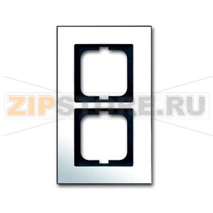Рамка двухместная, глянцевый хром ABB 16919.28 