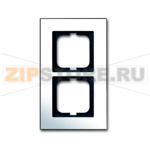 Рамка двухместная, глянцевый хром ABB 16919.28 