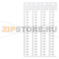 inscription label, front, with L+, horizontal, terminal width: 5 mm, H: 7 mm, white Siemens 8WA8347-2AF