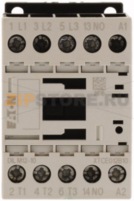 Контактор 12 А, 60Гц (AС), 1 НО доп. контакт, категория AC-3, AC-4 Eaton DILM12-10(*V60HZ) 