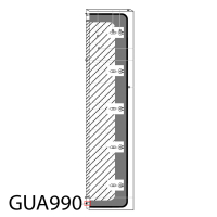 Internal door seal Gierre FEV 166M