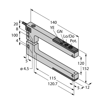 Датчик фотоэлектрический Turck SLM120B6 