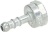 HOSE-END FITTING LPG STRAIGHT 1/2F