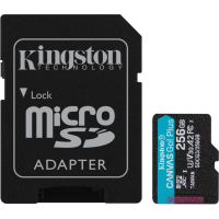 Карта памяти 256 Гб, 170 Мб/с, microSDXC, class 10, 1 шт Kingston SDCG3/256GB