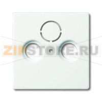 Накладка для TV-R-SAT розетки, белый бархат ABB 2CKA001724A4293