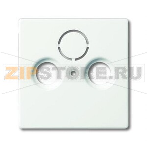 Накладка для TV-R-SAT розетки, белый бархат ABB 2CKA001724A4293 