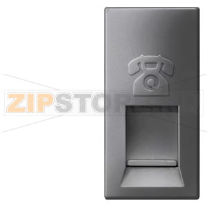 DELTA M-SYSTEM ЧЕРНЫЙ МЕТАЛЛИК МОДУЛЬНАЯ JACK РОЗЕТКА CAT3 RJ11 6/4 С ВЫКЛЮЧАТЕЛЕМ Siemens 5TG9874-1CM 