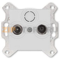 Розетка проходная TV-R, 7 дБ, серая ABB 2CHH083607A6016