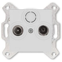 Розетка проходная TV-R, 7 дБ, серая ABB 2CHH083607A6016