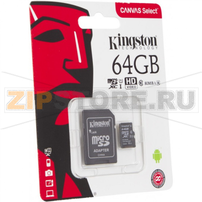 Карта памяти 64 Гб Kingston SDCS-64GB 