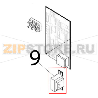 Transformer Angelo Po FM1221E1 Transformer Angelo Po FM1221E1Запчасть на деталировке под номером: 9