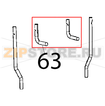 Camino fumi inox Unox XBC 1005E Camino fumi inox Unox XBC 1005EЗапчасть на деталировке под номером: 63