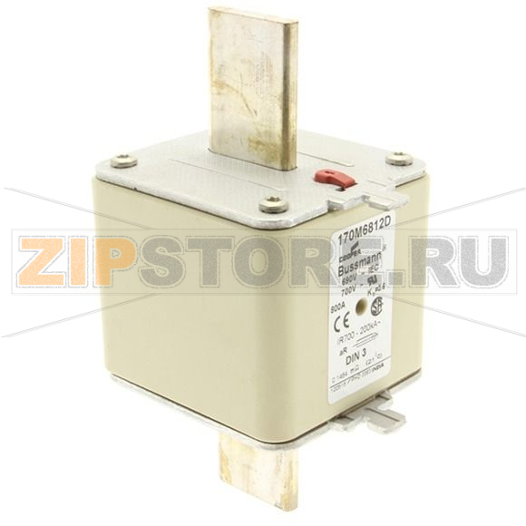 Предохранитель, 800 A, AC 690 В, 200 кА, DIN 3, aR, DIN, IEC Eaton FUSE 800A 690V aR DIN 3 HSDNH 