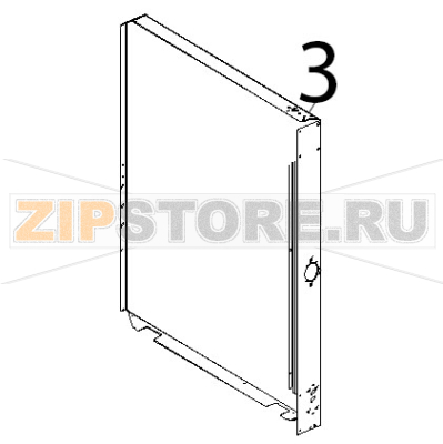 Fianco DX inox Unox XVC 515G Fianco DX inox Unox XVC 515GЗапчасть на деталировке под номером: 3