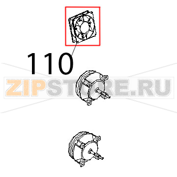 Ventola raffreddamento 12 V Unox XVC 515G Ventola raffreddamento 12 V Unox XVC 515GЗапчасть на деталировке под номером: 110