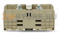 Stud terminal block; 185 mm?; with 2 stud bolts M12; 185,00 mm?; beige Wago 884-1800