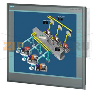 SIMATIC Flat Panel 19, 19-дюймовый TFT-дисплей с разрешением 1280X1024 пикселей, питание =24 В и ~120/240 В, интерфейсы VGA, DVI-D, в комплекте кабель VGA длиной 1,8 м Siemens 6AV7861-3AB00-2AA0 