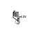 Dis roller holder R Sato CT408LX DT