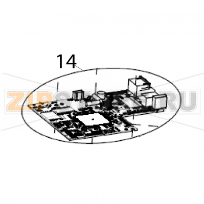 M/B PCBA Sato WS212 M/B PCBA Sato WS212Запчасть на деталировке под номером: 14Название запчасти на английском языке: M/B PCBA Sato WS212.