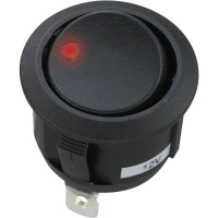 Переключатель автомобильный 12 В/DC, 20 А, 1 x вкл/выкл/вкл TRU Components TC-R13-112DL-02