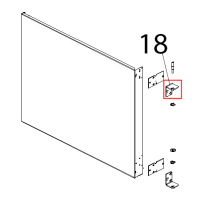 Staffa sup. supporto porta Unox XB 403G