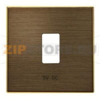 Накладка для зарядного устройства USB, античная латунь ABB 2CLA858520A1201