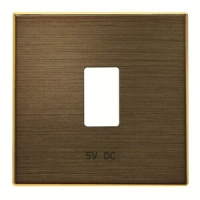 Накладка для зарядного устройства USB, античная латунь ABB 2CLA858520A1201