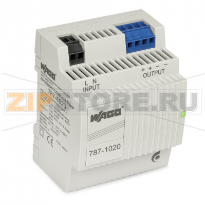 Импульсный источник питания; Compact; 1-фазн.; Напряжение на выходе 5 В пост. тока; Ток на выходе 5,5 A; Контакт пост. ток OK Wago 787-1020 Источник питания с первичной синхронизациейПригодны для оборудования с классом защиты IIЕстественное конвекционное охлаждение при горизонтальной установкеКаскадный профиль, идеальный выбор для распределительных щитов или распределительных коробокПодходит как для параллельных, так и последовательных цепейЭлектрически изолированное выходное напряжение (безопасное низковольтное напряжение) согласно EN 60950-1/UL 60950-1...