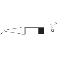 Жало паяльное, круглое, скошенное, наконечник: 3.2 мм, 1 шт Weller 4PTCC9-1