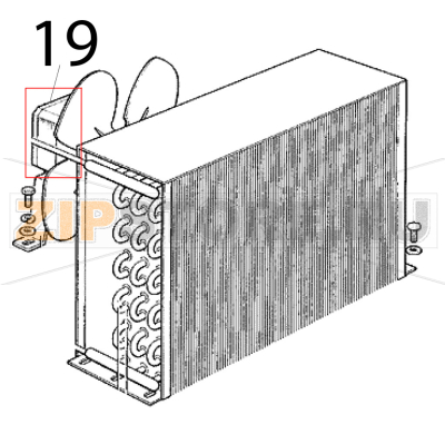 Motore ventilatore 230/50-60 Scotsman MF 46 AS Motore ventilatore 230/50-60 Scotsman MF 46 ASЗапчасть на деталировке под номером: 19