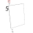Internal glass upper hinge Unox XB 895