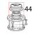 Supporto/cuscinetto Scotsman MF 46 AS