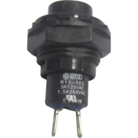 Кнопка 250 В/AC, 1.5 А, 1 x выкл/вкл, без фиксации, 1 шт TRU Components TC-R13-502A-05BK