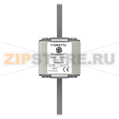 Предохранитель, 550 A, AC 690 В, 200 кА, size 1, 52x52x140 мм, aR, IEC Eaton FUSE 550A 690V 1ST 