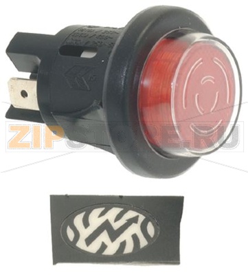 PULSANTE ROSSO BIPOLARE LUMINOSO 