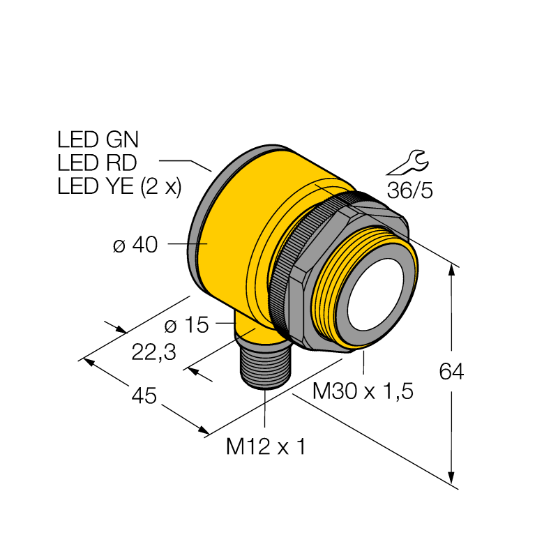 Датчик ультразвуковой Turck T30UDPBQ 