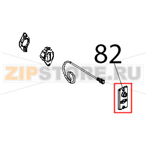 Piastrina supporto microporta magnetico Unox XBC 404 Piastrina supporto microporta magnetico Unox XBC 404Запчасть на деталировке под номером: 82