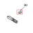 Set Screw, 10−24 X 1/4" KitchenAid KSM90