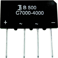 Выпрямитель мостовой 80 В, 3.7 А, SIL-4, однофазный TRU Components TC-B40C3700A