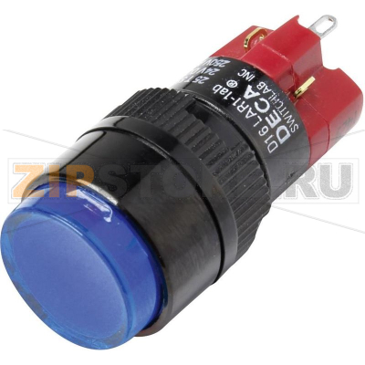 Кнопка 250 В/AC, 5 А, 1 x выкл/вкл, с фиксацией, IP40, 1 шт DECA D16LAR1-1abHB 