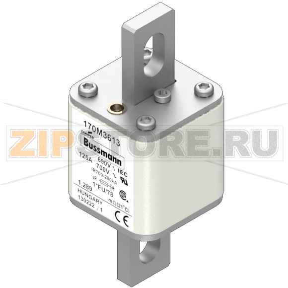 Предохранитель, 125 A, AC 690 В, 200 кА, size 1, 45x45x110 мм, aR, IEC UL Eaton FUSE 125A 690V 
