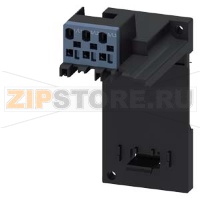 Адаптер для отдельной установки реле 3RU21/3RB30/3RB31/3RR21/3RR22 типоразмера S00, главная цепь: пружинные клеммы Siemens 3RU2916-3AC01