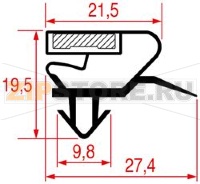 УПЛОТНИТЕЛЬ ВСТАВНОЙ 1073 - 2500 ММ