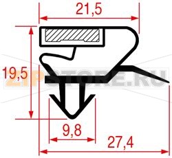 УПЛОТНИТЕЛЬ ВСТАВНОЙ 1073 - 2500 ММ 