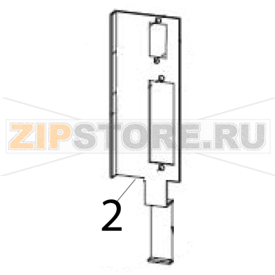 Ground bezel Zebra S600 Ground bezel Zebra S600Запчасть на деталировке под номером: 2